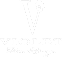 Violet Flower Design Logo