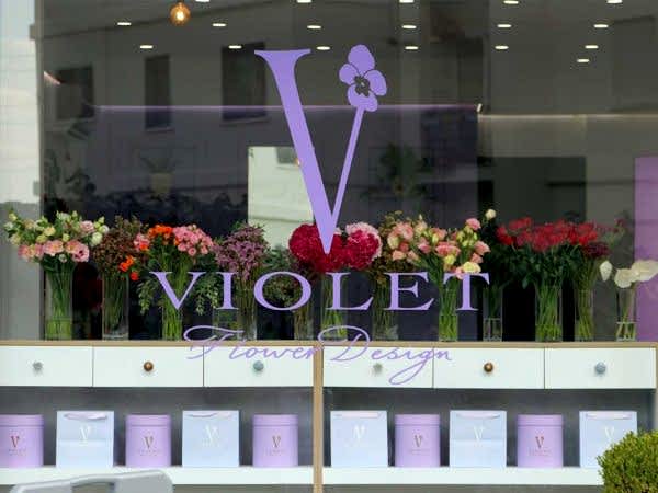 violet flower design violet flower design